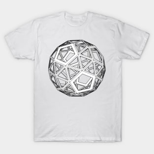 gmtrx lawal skeletal snub dodecahedron T-Shirt